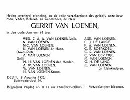 overl. adv. Gerrit van Loenen
