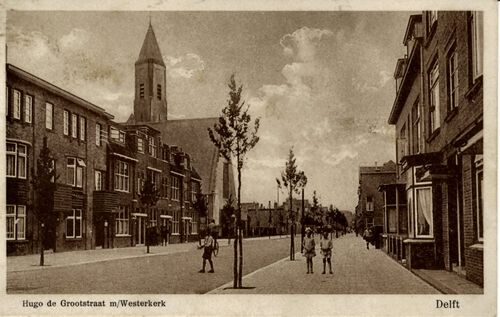 Hugo de Grootstraat met Westerkerk